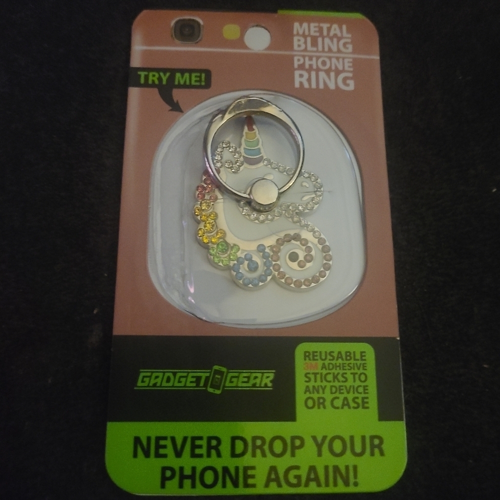 UNICORN Metal Bling Phone Ring - Picture 2 of 4